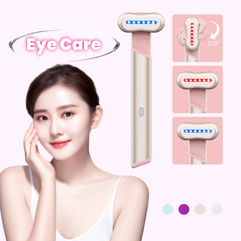 Baguette Yeux & Visage 4-en-1 – Chaleur, LED Rouge & Massage