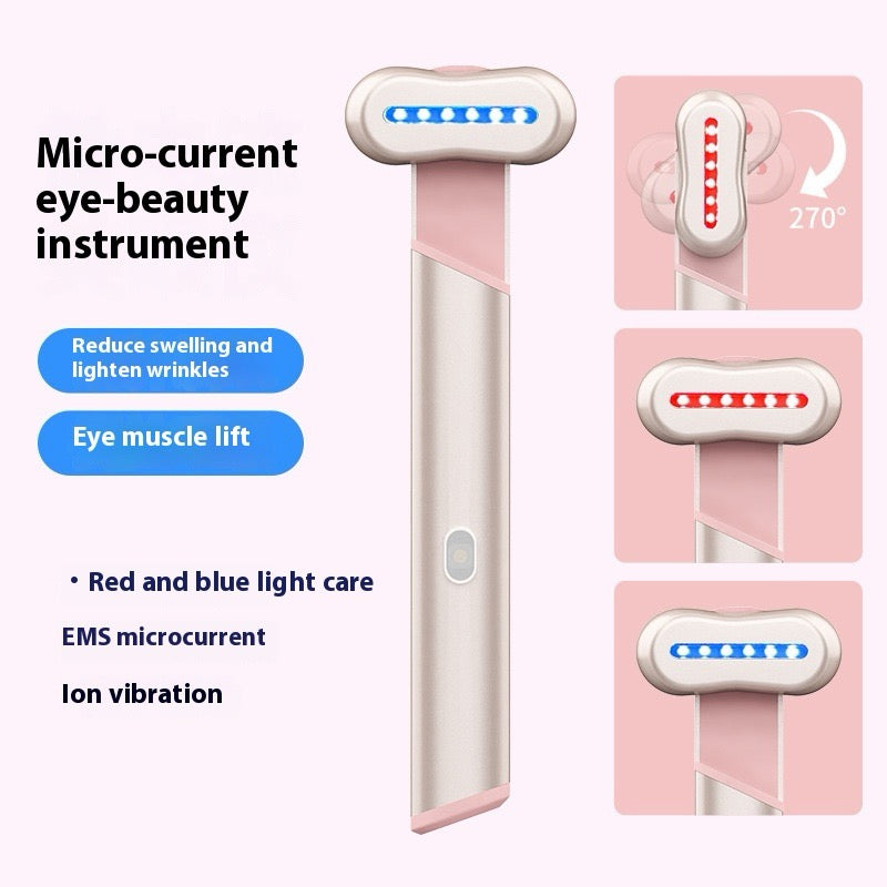 Baguette Yeux & Visage 4-en-1 – Chaleur, LED Rouge & Massage