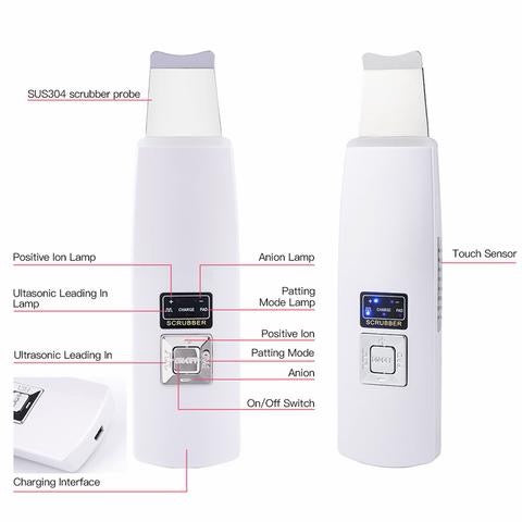 Spatule Ultrasonique Visage – Peau Nette & Pores Purifiés